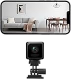 EKJANEPE 2K Mini Kamera, WLAN Überwachungskamera Innen Drahtlose Sicherheitskamera mit Intelligente Bewegungserkennung/Nachtsicht/Energieeffiziente Akku