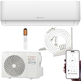 Split Klimaanlage 12000 BTU (bis 45m²) HANTECH H-PRO Heiz-&Kühlfunktion, Luftfilter, WIFI, Montagematerial weiß