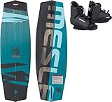 Mesle Wakeboard-Set Liberty 128 cm mit Duro Bindung, Package für Kinder/Jugendliche, Board für Anfänger und Fortgeschrittene, Körpergewicht 20 bis 50 kg, blau schwarz
