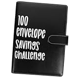 HYTROVE 1 Satz 100Envelopechallenge Loseblatt Bargeldumschläge Budgetplanung Notizbuch A5 Ordner Das Notizbuch Buchbinder Clips Bargeld Geldbörse Geld Organizer Für Bargeldplaner
