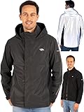 Valkental - Reflektierende & Wasserdichte 3in1 Jacke Herren [Fleece Zipp-In & Verstaubare Kapuze] Geeignet als Winterjacke, Regenjacke & Fahrradjacke - 10.000mm Wassersäule - Doppel Reißverschluss