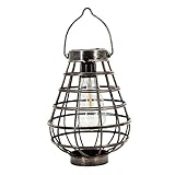 FONDOTIN 1 Stück Sonnenlicht Led-lampe Solar-wandleuchte Garten Solarlaterne Fackel Solarhänge -laterne Led-wandleuchte Solarpfostenleuchten Dimmbare Deckenleuchte Grün Schmiedeeisen Black