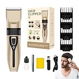 Haarschneider für Männer, professionelle Klipper und Trimmer Set | Wiederaufladbarer Elektrobart Trimmer zum Haarschneiden - Professionelle Edgers -Liner -Pflegekit wasserdicht für Schnurrbart, Körper