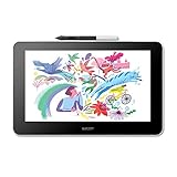 Wacom One Creative Pen Display mit Gratissoftware (zum Skizzieren, Zeichnen auf dem Bildschirm, 13,3 Zoll Full HD Display (1.920 x 1.080), Stiftpräzision) - Ideal für Home-Office & E-Learning, schwarz