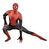 OOPETY Hero's Expedition Cosplay Kostüm Superheld Spiderman Muscles Bodysuit 3D gedruckter elastischer Lycra-Overall Erwachsene Kind Halloween Dress-up Onesies,B-Adults M(150~165cm)