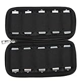 USB-Laufwerk für Gehäusehalter, tragbar, elektronisches Zubehör, Tasche, USB-Memorystick, 6/10 Steckplätze, Schwarz (Nur Hülle für Notizen