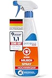 Patronus Milbenspray für Matratzen und Polster 500 ml - speziell für Hausstaub-Allergiker - Milben-Spray mit Sofortschutz zur Abwehr gegen Hausstaubmilben, mit dezentem Eukalyptus-Zitrusduft