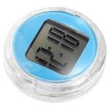 Garneck Motorraduhr Digital Kleiner Aufklebeuhr Spritzwassergeschützt Selbstklebend Kompakte Motorradarmbanduhr Blau