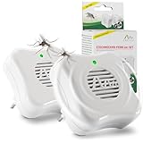 GARDIGO® Mückenstecker - 2er Set | Mückenvertreiber für 25m² | Mückenabwehr für das Haus und die Wohnung | Schädlingsbekämpfer für die Steckdose | Anti Mücken Lampe | Insektenabwehr