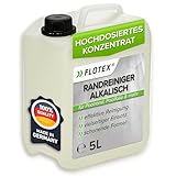 FLOTEX - Hocheffektiver Pool Randreiniger alkalisch 5L | Poolrandreiniger für Folienpools | Effektiver Pool Folienreiniger | Beckenrandreiniger Pool für Fliesen, Keramik und Folie