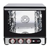 GGM Gastro | HV580-6 | Heißluftofen KOMPAKT - mit Dampffunktion - Manuell - inkl. 4 Bleche 450x340mm