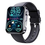 Wizvox Smartwatch Damen Mit Blutdruckmessung, Gesundheitsuhren 52 Sportmodi, Smartwatch 𝐁l𝐮𝐭𝐳𝐮𝐜𝐤𝐞𝐫messung Festtagsgeschenk F06,A