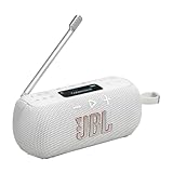 JBL Tuner 3 Tragbares DAB/DAB+/UKW Bluetooth Radio mit 6 Sendern, Bis zu 15 Std Wiedergabe, IP68 Wasser- und staubdicht, Auracast Multi-Cast-Verbindung, Kompatibel mit JBL Portable App, Weiß