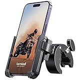 Lamicall Handyhalterung Motorrad, Handyhalter Fahrrad - 【1s Schnellspanner】 Lenker Halter für Dreharbeiten, Universal Handy Fahrradhalterung für iPhone 17 16 15 14 13 Pro Max Plus, 4-7 Zoll Smartphone
