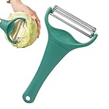 BommFu Kohlreibe Handheld | Multifunktion Gemüseschäler | Edelstahl Kohlschneider | Kartoffelschäler Spargelschäler - Für Die Küche Zu Hause