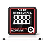 QLUUE Digitale LCD Winkelmesser von verfügt über eine integrierte magnetische Adsorption an der Unterseite, der Wasserwaage, dem Winkelmesser und dem Neigungsmesser. (Typ-C-Aufladung)