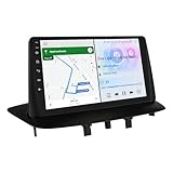 Ossuret Android 12 Autoradio für Renault Megane 3 2008-2014, 8-Core 6G+64G GPS Navi 9-Zoll-QLED-Touchscreen mit Wireless CarPlay Android Auto Bluetooth WiFi 4G LTE DSP Mirror Link FM/AM