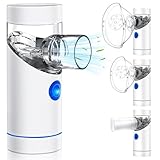 Tragbares Aerosol, leise, praktischer Zerstäuber, mit zwei Masken und einer Düse, USB-Aufladung, ideal für Reisen und den täglichen Gebrauch
