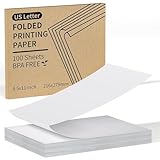 100 Blatt A4 Thermopapier (210mm×297 mm) Fanfold Thermal Printer Paper, Schnell trocknendes, Nicht Vergilbt, kompatibel für tragbaren Drucker M08F,A40,F2S,MT800 and Other A4 Portable Printers