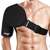 NEWGO DE Kühlpad Schulter Eisgelpackung Flexible Schulterbandage Kühlpads kalt heiße Kompresse mit weichem Plüsch-Futter bei Sportverletzungen, Gefrorenen Schultern, Gelenkschmerzen, steifer Schulter