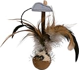 Trixie 45730 Steh-auf-Federball mit Maus, Plüsch, 15 cm