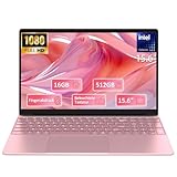 2025 Neueste 15.6 Zoll FHD Laptop|16GB RAM 512GB SSD|Celeron 5205U Prozessor |QWERTY Tastatur mit Hintergrundbeleuchtung|Fingerabdruckleser|WiFi |HDMI|Notebook Computer für Unternehmen und Studenten|
