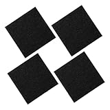 VILLCASE 4 Stück Aktivkohlefilter Ersatz für Küchenkomposteimer Geruchsabsorbierend Quadratisch Baumwollfaser Kompostbehälter Filter für Mülltonnen und Biomüll