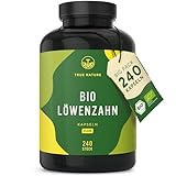 BIO Löwenzahn - 240 Kapseln - 1500mg Löwenzahnextrakt hochdosiert 10:1 (löwenzahnwurzelextrakt) - Leberkur - vegan, laborgeprüft, ohne Zusätze – Deutsche Produktion – TRUE NATURE