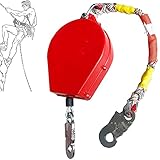 XYEJL Fallschutzausrüstung, Höhensicherungsgerät, Beweglicher Worker Retractable Lanyard Fallbegrenzer,für Roofing Construction Fall Arrest Schutz, Belastung 300kg,30m