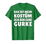 Lustiges Gurken Kostüm für Fasching Karneval Halloween T-Shirt