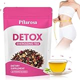 Detox Tee zum Abnehmen – 28 Tage Kräutertee zur sanften Entgiftung & Unterstützung der Verdauung – Natürliche Reinigung mit Camellia, Löwenzahn & Rosenblüten
