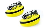 2x Hi-SHOCK passive 3D-Brille für 4K 3D TV kompatibel mit LG, Grundig, Philips oder AG-F420 / PTA417 / TDG500P / TY-EP3D20E / PX1821E-1TVA | inkl. Dualcase [ Polarisations-3D-Technologie]