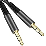 Aux Kabel, Audio Kabel 3,5mm Klinke auf Klinke Stereo klinkenkabel 3,5 [1,2M] Nylon Geflochtenes Klinkenkabel für Autoradio, Kopfhörer, Stereoanlage, PC, Handy, Tablet, Lautsprecher, MP3 MP4 Player