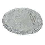 TOGEVAL Tiergrabstein aus Wetterfestem Resin mit Pfotenmotiv Langlebiger Haustier gedenkstein für Garten und Innenraum Kompakt Formstabil als Andenken für Hunde und Katzen