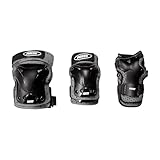 Roces Erwachsene 3 Pack Schützer Ventilated Schutzset, Black, S