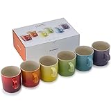 Le Creuset 6er-Set Becher aus Steinzeug, 350 ml, Regenbogen, 79114358359030