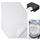 Bedruckbare Stickereipapier, 6 Blätter Stickerei Transferpapier, Stickfolie Bedruckbar, Maschinen Stickvlies, WasserlöSlich, Geeignet für Anfänger, zum Sticken, Drucken Oder Zeichnen von Mustern
