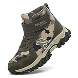 CERYTHRINA Jungen Mädchen Wanderschuhe Trekkingschuhe Wasserdicht Kinder rutschfest Outdoor Abenteuer Wanderstiefel Warm Gefütterte Winterschuhe Cotton 35