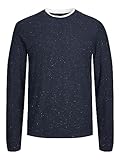 JACK&JONES JORTWINN Knit Crew Neck NOOS, Total Eclipse/w. neps, M