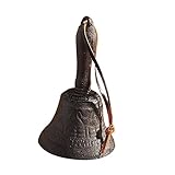 UKCOCO 1Stück Tischglocke im Retro Dekorative Handglocke für Zuhause Restaurant und Bar Extra Laut und Vielseitig Einsetzbar für Weihnachten und Besondere Anlässe