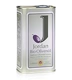 Jordan Olivenöl | Griechisches BIO Olivenöl [1 Liter Kanister] von der Insel Lesbos | Traditionelle Handernte von zertifizierten Grundstücken | Kaltextraktion am Tag der Ernte | vielfach ausgezeichnet