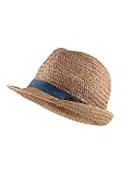 Sterntaler Strohhut Kuba - klassischer Sommerhut mit Ripsband - Jungen Sonnenkappe - Baby und Kinder Kopfbedeckung - beige, Größe 55