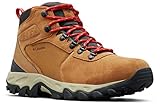 Columbia Newton Ridge Plus II Suede WP wasserdichte Wanderstiefel für Herren, Braun (Elk x Mountain Red), 47 EU