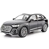 TGRCM-CZ 1:24 Maßstab Audi Q5 SUV Modellauto, Zinklegierung, Rückzieh-Spielzeugauto mit Sound und Licht, für Kinder, Jungen, Mädchen, Geschenk (schwarz)