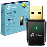 TP-Link Archer T2U AC600 USB WLAN Stick Adapter (433MBit/s 5GHz, 200MBit/s 2,4GHz, WPA und WPA2-Verschlüsselungs-Standard, Unterstützt Windows 11/10/8.1/8/7/XP, Mac OS 10.15 und früher) schwarz/gold