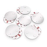 conecto CC50473 Magnetbefestigung universell magnetisch für Rauchmelder Warnmelder Rauchwarnmelder 6, Silber, 6er Set Magnethalterung