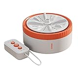 Roadoor Tragbare Waschmaschine, tragbare Mini-Geschirrspüler für Waschbecken, Turbinenwaschmaschine mit USB, Ultraschallwaschmaschine für Zuhause, Geschäft, Reisen, Studentenzimmer, Wohnmobil Orange