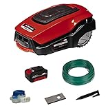 Einhell Roboter-Rasenmäher FREELEXO 900 LCD BT (Lithium-Ionen, 18 V, bis zu 900 m², Multizonenmäher, Bluetooth App-Steuerung, für Steigung von bis zu 35%, inkl. PXC-Batterie und Installationszubehör)