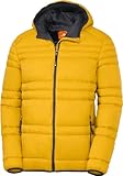 NORDCAP Stepp-Jacke Herren in Daunenoptik, warme Winterjacke, Übergangsjacke mit Kapuze, 100% Wattierung, Messing, Gr. L