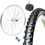Felge vorne 24 x 1.75 + MTB Reifen 24 x 1.95 + Luftkammer | Komplettrad Mountainbike 24 Zoll